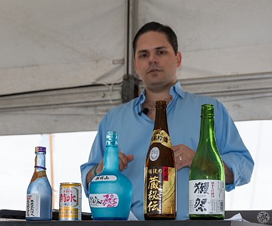 CaymanCookout2014Day3-001 Oh my! Sunday morning starts with a bang, or should I say a sake tasting!
