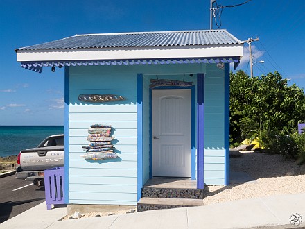 GrandCayman2014-DivingDay1-LooWithView-002 In the past year, Chris and Kate of Indigo Divers built a private dock on a small parcel right next door to the public West Bay dock. Replete with it's own...