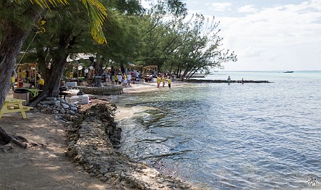 CaymanCookout2015Day2-053 Feet from the water line, each chef has their own booth setup. This is a much more intimate event than the Friday Barefoot Barbecue, with approx. 300 attendees.