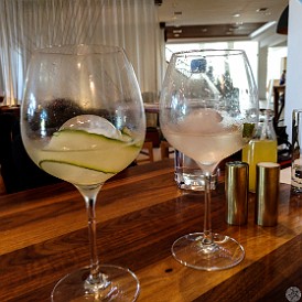 GrandCayman2017-001 We arrived at the Marriott early Thursday afternoon and immediately had the first drinks of the vacation waiting for our room to be ready