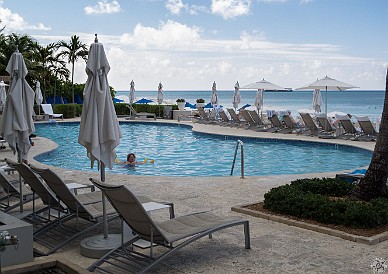 GrandCayman2017-005 The pool area is fairly small, but it was a pleasant place to hang out. With only 200 or so rooms, it never got overly crowded.