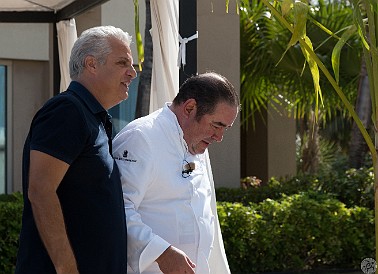 Eric Ripert walks Emeril onto the stage Jan 13, 2017 9:57 AM : Emeril Lagasse, Eric Ripert