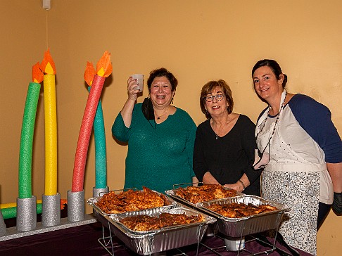 Latkepalooza 2021-006 The Latkepalooza crew was cut in half to only three this year in order keep the crowding in the kitchen to a minimum. With 90 expected attendees, it was long...