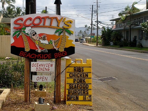 The next day, lunch at Scotty's BBQ in Kapa'a May 21, 2008 2:59 PM : Kauai