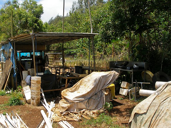 The covered area where the slips are prepped May 13, 2008 11:32 AM : Oahu