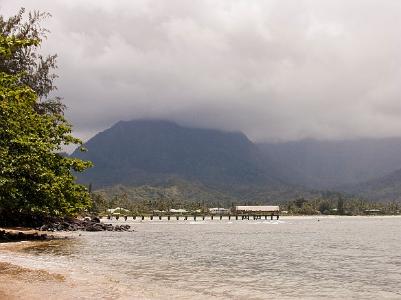 The Hanalei Pier was built in 1892. It is no longer used commercially. Apr 17, 2009 4:49 PM