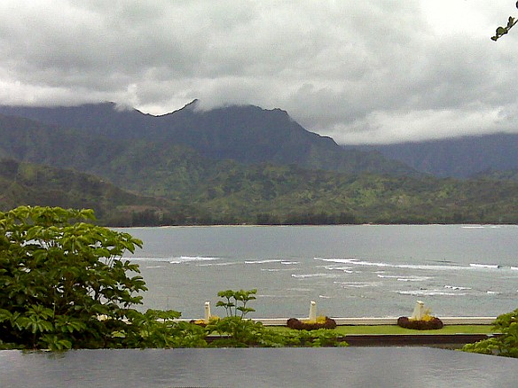 View from the St. Regis over Hanalei Bay May 12, 2010 1:50 PM