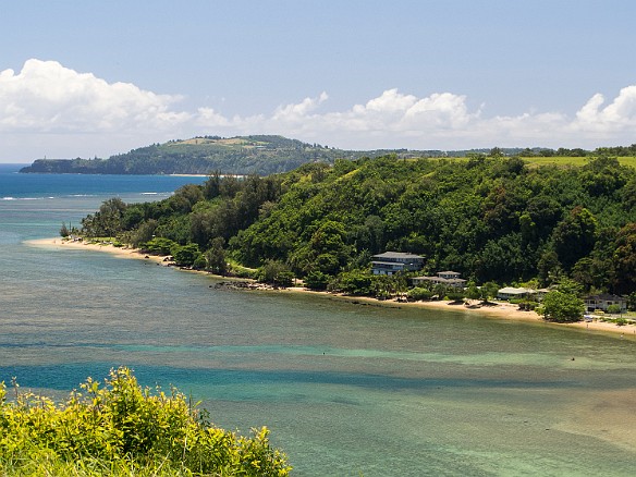 View of Anini Beach from the Westin's overlooking bluff May 13, 2012 11:22 AM : Kauai