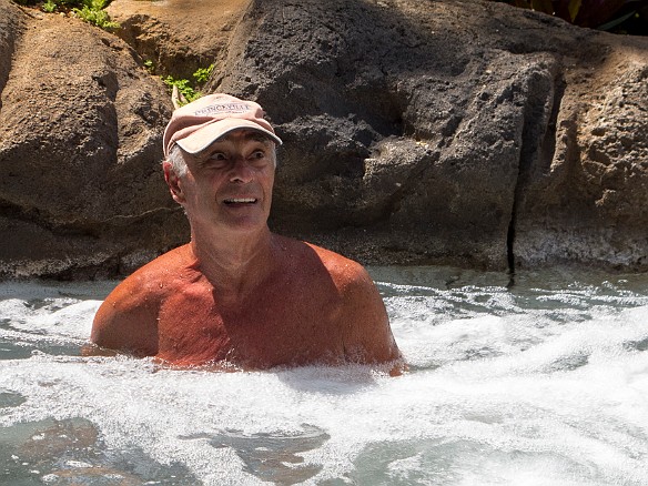 This is Stan. Stan is 80 years old and in better shape than the four of us combined. Stan leads water aerobics every morning at the resort pool, one class which Becky took. In addition, Stan leads hikes. We know this because we went on one with him at the whopping cost of $6 per person per hour. May 21, 2012 10:25 AM : Kauai, Stan