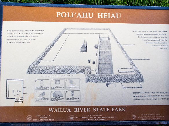 Farther up on a bluff overlooking the Wailua River is the Poli'ahu heiau May 19, 2012 5:06 PM