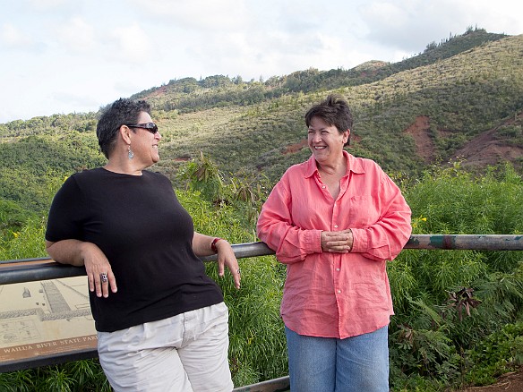 Deb and Mary at the Poliahu overlook May 19, 2012 5:13 PM : Debra Zeleznik, Mary Wilkowski