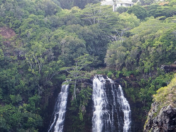 Across the road from the Poli'ahu heiau is Opaeka'a Falls May 19, 2012 5:18 PM