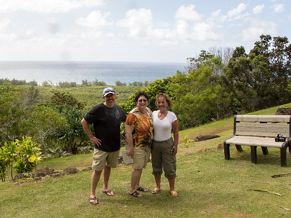 Happy because we made it this far with no falls, stumbles, or broken ankles May 24, 2012 3:50 PM : Becky Laughlin, David Zeleznik, Maxine Klein