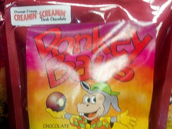 Made on the Big Island, there are even Creamin Screamin Orange Cream Donkey Balls...  what to choose?? May 26, 2012 2:43 PM