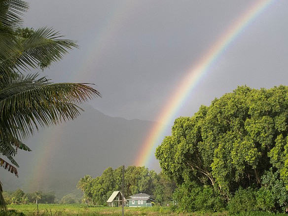 We knew we were in for a great time when we spotted a double rainbow across the road May 14, 2013 7:00 AM
