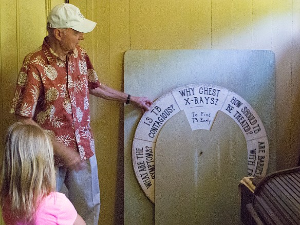 Miss Mabel was a registered nurse and this wheel was an educational tool she used to train others on the diagnosis and treatment of TB May 22, 2013 12:01 PM : Kauai