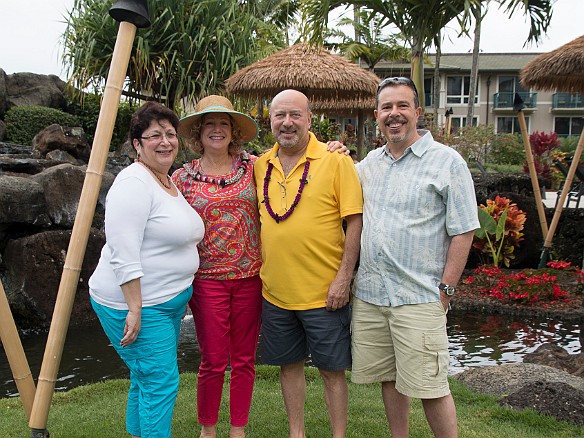 Rob and Janie joined us on Kauai, their first time to the Hawaiian Islands. Sunday morning was Mother's Day brunch at Nanea at the Westin. Rob and Janie are doing their best to adjust to the time change, the bloody mary's certainly helped. May 11, 2014 12:26 PM : David Zeleznik, Janie Strasser, Maxine Klein, Robbie Strasser