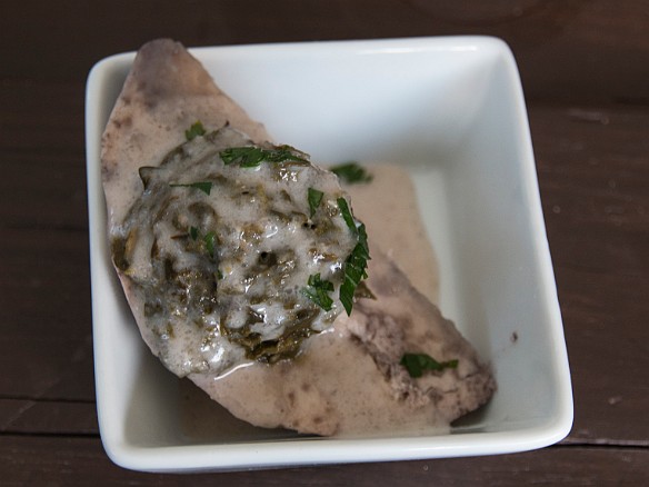 Put all your thoughts about poi aside, this was incredible roasted taro root topped with local mushrooms May 22, 2014 6:39 PM