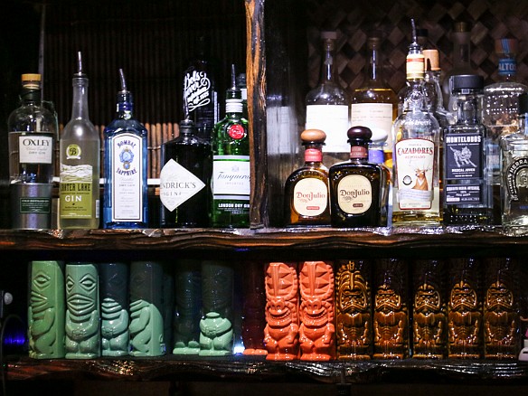 Libations and tiki glasses waiting to hold them May 17, 2015 9:11 PM