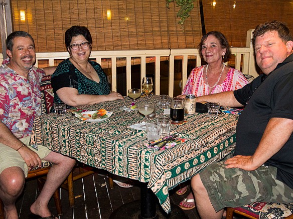 The happy crew for drinks and grindz at Tiki Iniki May 17, 2015 7:53 PM : Becky Laughlin, Billy Laughlin, David Zeleznik, Kauai, Maxine Klein : Debra Zeleznik,David Zeleznik,Jawea Mockabee,Maxine Klein,Mary Wilkowski