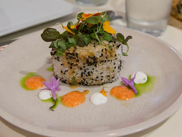Max starts with the butterfish onigiri. Onigiri is traditionally a Japanese fast food- a rice ball filled with something savory. May 18, 2016 7:15 PM