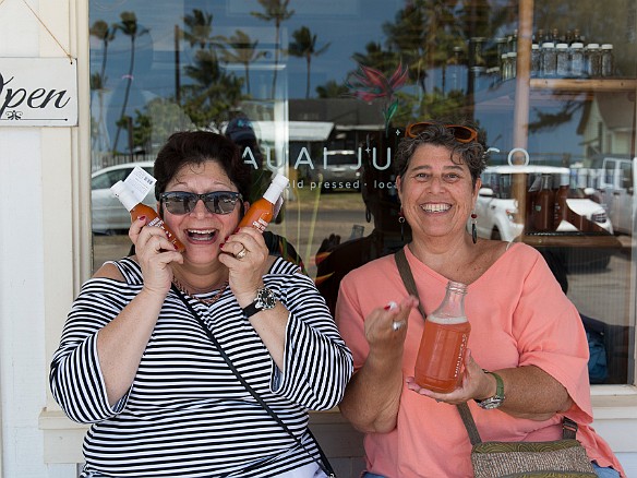 Max shows off the hot sauces and Deb shows off the awesome kombucha May 27, 2016 12:51 PM : Debra Zeleznik, Maxine Klein