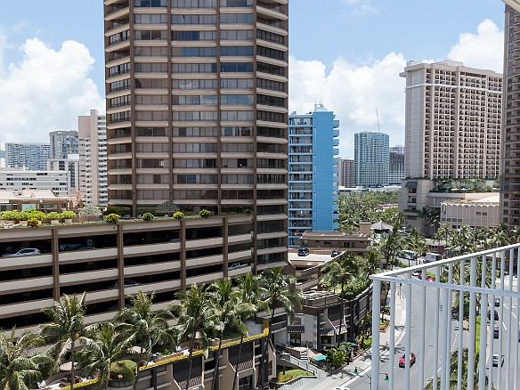 Our vacation with Bill and Becky Laughlin starts with 3 nights at The Modern Honolulu. The view from our balcony over Ala Moana Blvd towards Waikiki. May 11, 2017 11:51 AM