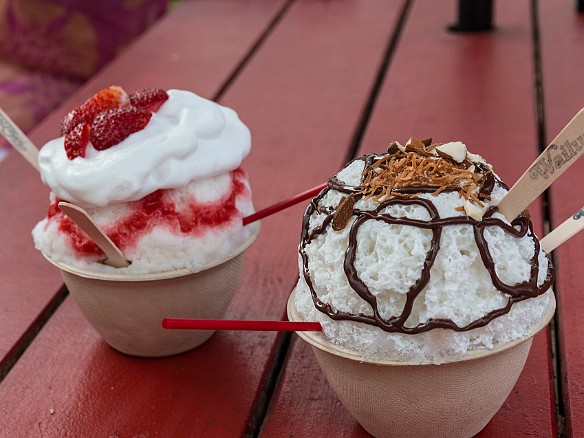 "Love Potion No. 9" and "Almond Joy" shave ice May 26, 2017 3:03 PM