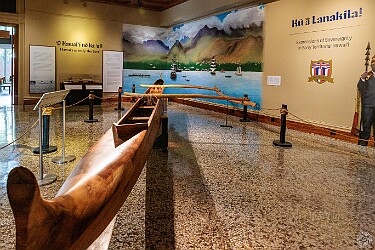 Oahu2025-005 The Hawaiian Hall contains the princess's royal heirlooms in addition to a vast collection of Hawaiian cultural artifacts