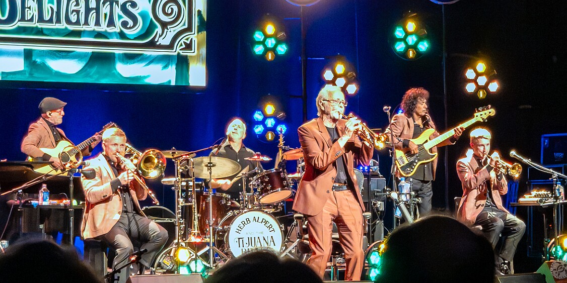 HerbAlpert2026-015 What a great and hugely entertaining night of music by the 91 year old giant that is Herb Alpert and his TJB! He's still as smooth on the horn as ever and all...