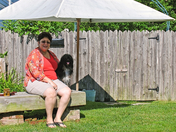 There's even a bench and some shade for humans in the dog corral! Jul 2, 2009 8:45 PM : Josie, Maine, Maxine Klein