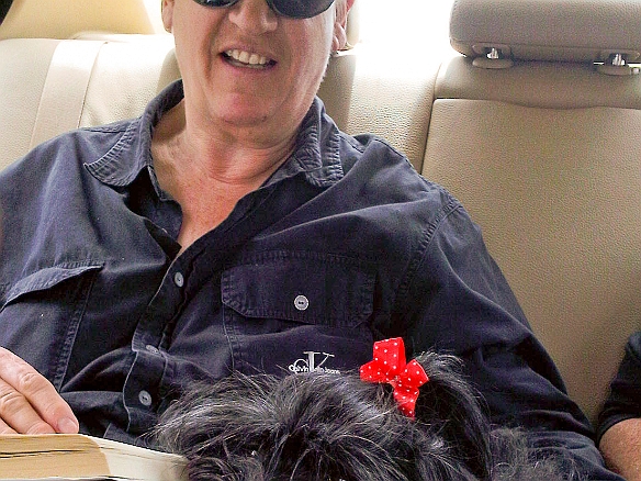 On the road to Maine for July 4th. Deb, Mary, and Josie enjoy the backseat. Jul 1, 2011 12:46 PM : Josie, Maine 2011