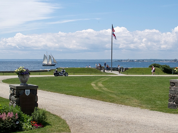 St. Ann's is situated right on the harbor and is open to the public. In nice weather they have outdoor services in the pews by the flagpole. Jul 2, 2011 12:46 PM : Maine 2011