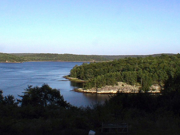 Drummond House backyard view over the Kennebec Sep 3, 2004 4:49 PM : Maine