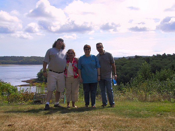 We bid adieu to Phippsburg, Maine after a great weekend Sep 6, 2004 10:36 AM : Becky Laughlin, Billy Laughlin, David Zeleznik, Maine, Maxine Klein