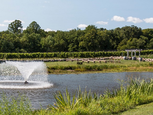 The area on the other side of the pond to the right is used for outdoor concerts and weddings Sep 4, 2016 2:35 PM