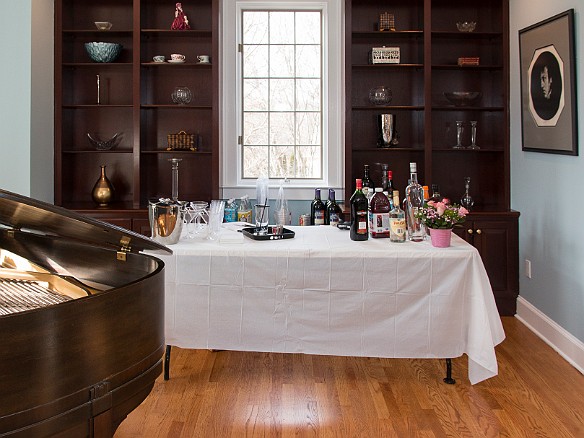 Bar area all set to go with fixings for Max's "signature drink", Negronis Mar 5, 2016 3:19 PM