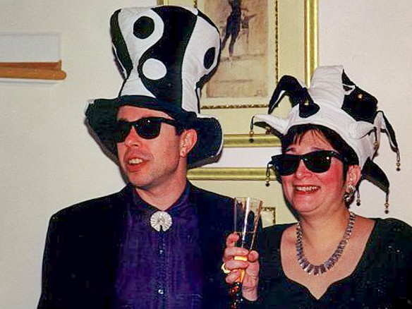 My, aren't we spiffy! Jan 1, 2000 12:00 AM : David Zeleznik, Maxine Klein, New Year 2000