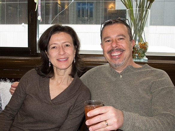 Yep, looks like Maureen and Dave have drinks also. Mighty fine bloody mary! Mar 23, 2013 12:29 PM : David Zeleznik, Maureen Beurskens, New York City