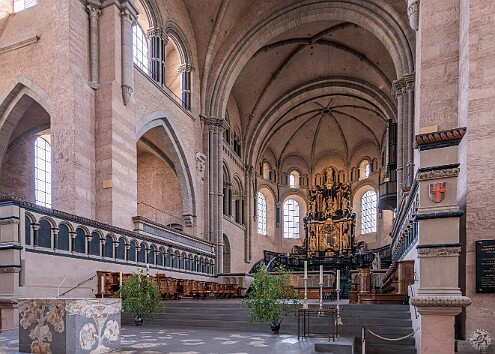 Trier2025-020 The High Cathedral of St. Peter in Trier is more commonly called just the Trier Cathedral and is the oldest cathedral in Germany, it's origins dating to Emperor...