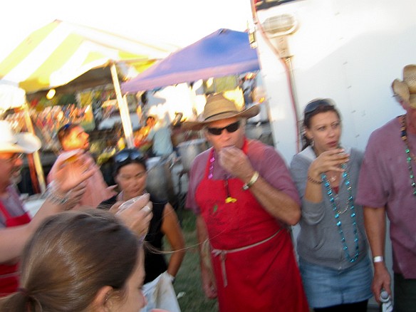 Sunset Break!! Then it's back to the cooktops... Sep 5, 2010 7:34 PM : Chili Brothers, Ken Lamb, Rhythm and Roots 2010, sunset