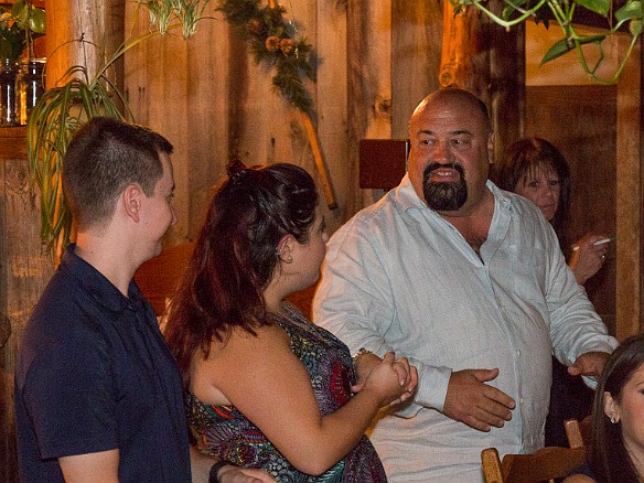 My brother-in-law Michael, father of the bride, gives a toast Sep 25, 2015 8:54 PM : Michael Strasser, Sarah Strasser, Steve Shapiro