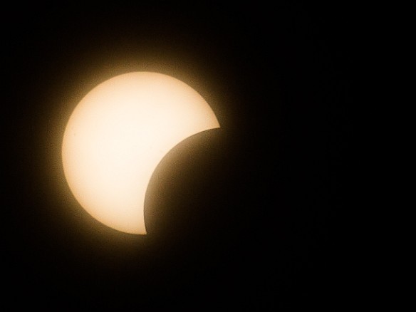 Solar Eclipse 2017-039 The eclipse starts!