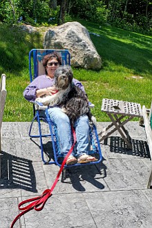 Max and Sophie 2020-001 Max and Sophie enjoying the back patio