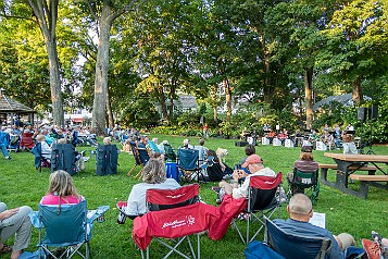 SeanNelsonNewLondonBigBand-20210731-001 A picture-perfect evening to sit out in the town park, pack and have a picnic dinner with friends, partake of adult beverages, and enjoy the sounds of Sean...