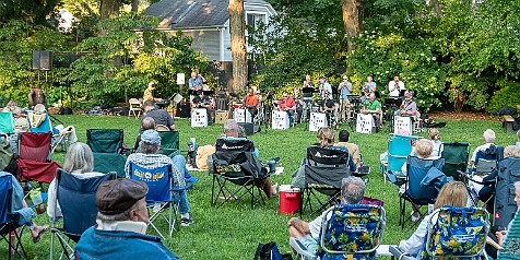 SeanNelsonNewLondonBigBand-20210731-005 A picture-perfect evening to sit out in the town park, pack and have a picnic dinner with friends, partake of adult beverages, and enjoy the sounds of Sean...