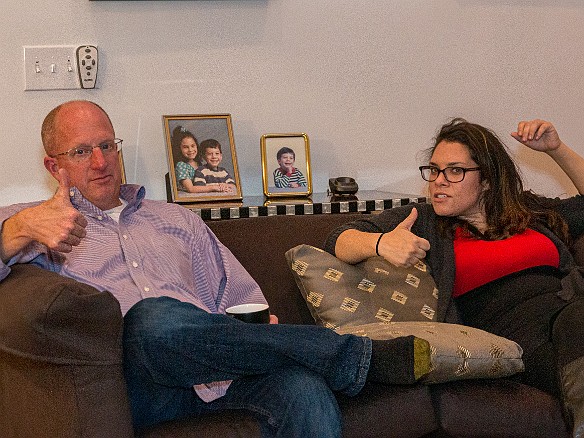 Thanksgiving2015-016 Post-prandial thumbs up from Mike and Jessie