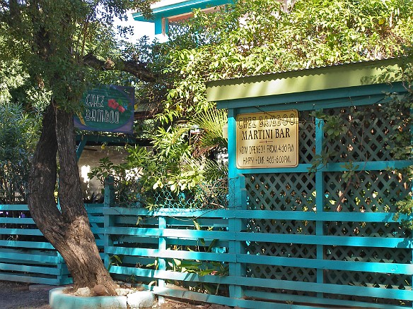 Chez Bamboo is the happening spot about a block down from the yacht harbor. Feb 4, 2007 2:52 PM : BVI, Virgin Gorda 2007-02