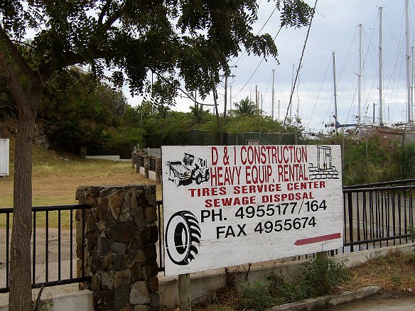 In keeping with the multi-personality theme of many of the businesses, we found it was possible to have your tires repaired while you were having sewage disposed of. Feb 6, 2007 3:56 PM : BVI, Virgin Gorda 2007-02
