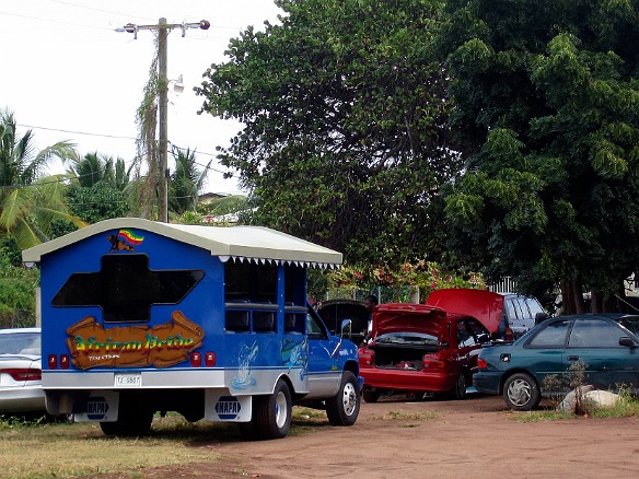 Keeping with the theme, almost everyone with a truck has converted it into a tourist transport vehicle to make money on the side. Most were not as flamboyant as the African Bride. Honestly, there did not seem to be enough tourists to keep them all in business. Feb 6, 2007 4:00 PM : BVI, Virgin Gorda 2007-02